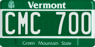 VT license plate CMC700