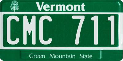 VT license plate CMC711