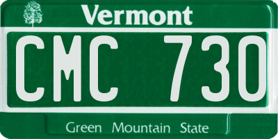 VT license plate CMC730