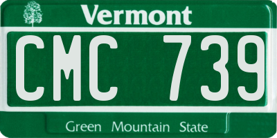 VT license plate CMC739
