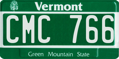 VT license plate CMC766