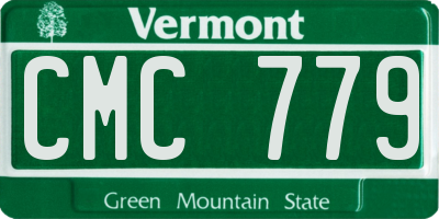 VT license plate CMC779