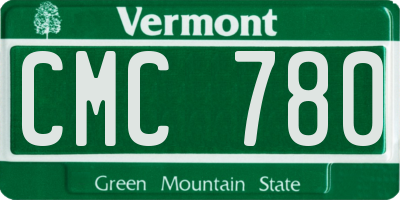 VT license plate CMC780