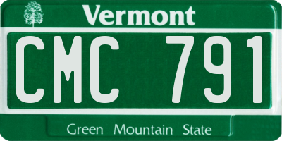 VT license plate CMC791