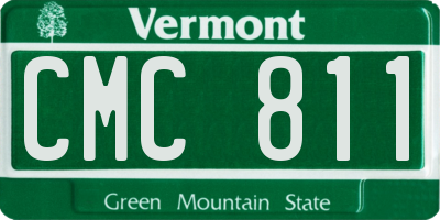 VT license plate CMC811