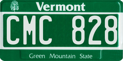 VT license plate CMC828