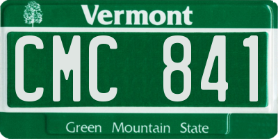 VT license plate CMC841