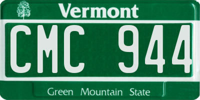 VT license plate CMC944