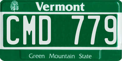 VT license plate CMD779