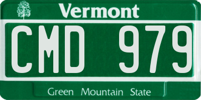 VT license plate CMD979