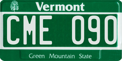 VT license plate CME090