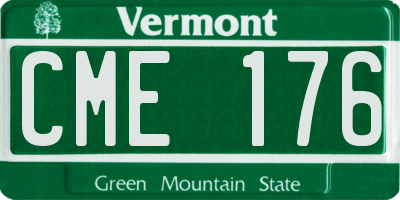 VT license plate CME176