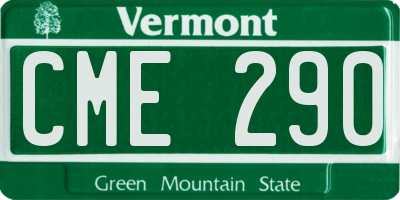 VT license plate CME290