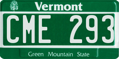 VT license plate CME293