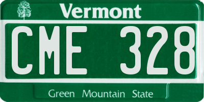 VT license plate CME328
