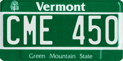 VT license plate CME450