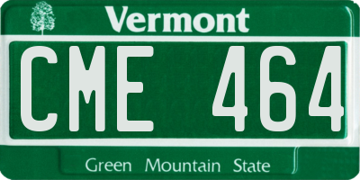 VT license plate CME464