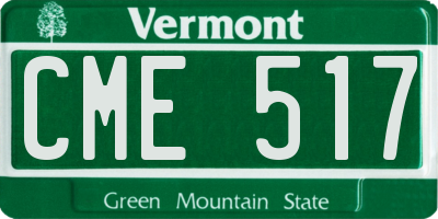 VT license plate CME517