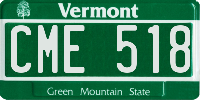 VT license plate CME518