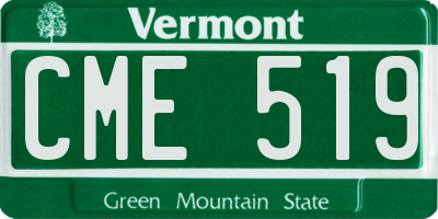 VT license plate CME519
