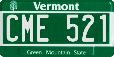 VT license plate CME521