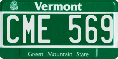VT license plate CME569
