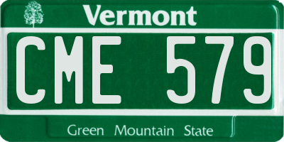 VT license plate CME579