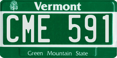 VT license plate CME591