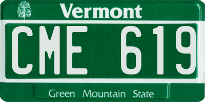 VT license plate CME619
