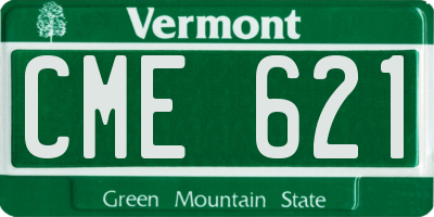 VT license plate CME621