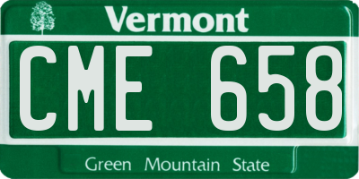 VT license plate CME658