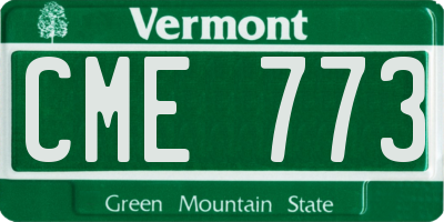 VT license plate CME773