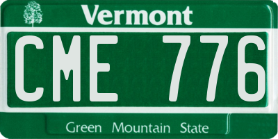VT license plate CME776