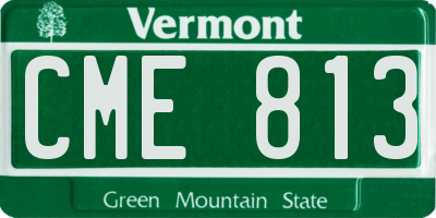 VT license plate CME813