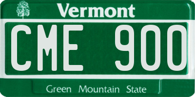 VT license plate CME900