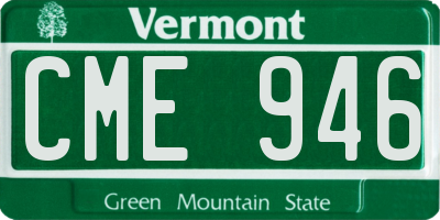 VT license plate CME946