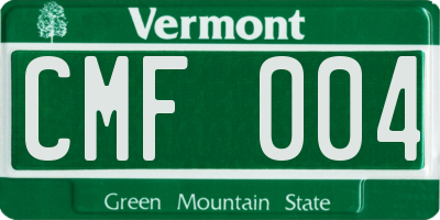 VT license plate CMF004