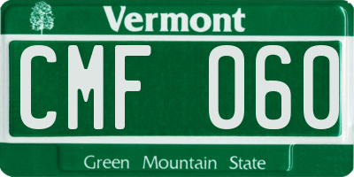 VT license plate CMF060