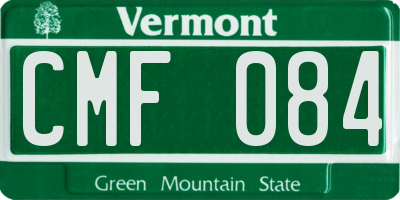 VT license plate CMF084