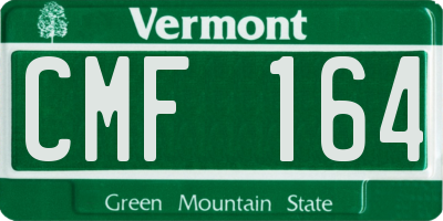 VT license plate CMF164