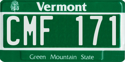 VT license plate CMF171