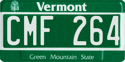 VT license plate CMF264