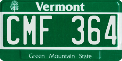 VT license plate CMF364