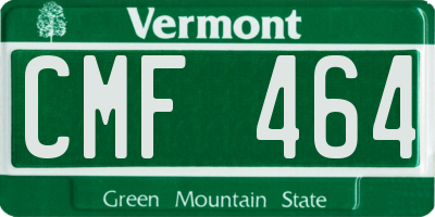 VT license plate CMF464