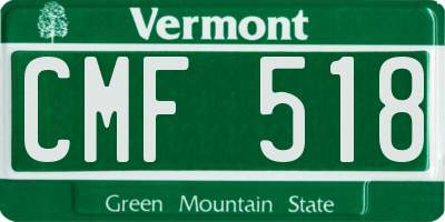VT license plate CMF518