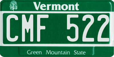 VT license plate CMF522