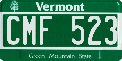 VT license plate CMF523