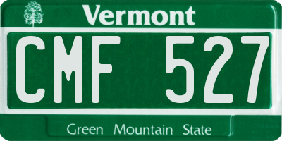VT license plate CMF527