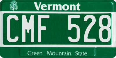 VT license plate CMF528