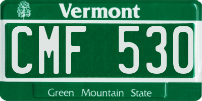 VT license plate CMF530